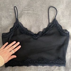 Black Lace crop top